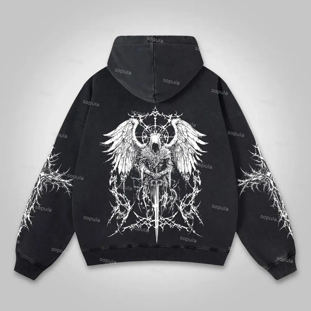 Худи, серая толстовка мужская, свитшот с принтом 2759194480 размер 48 Днепр - изображение 1