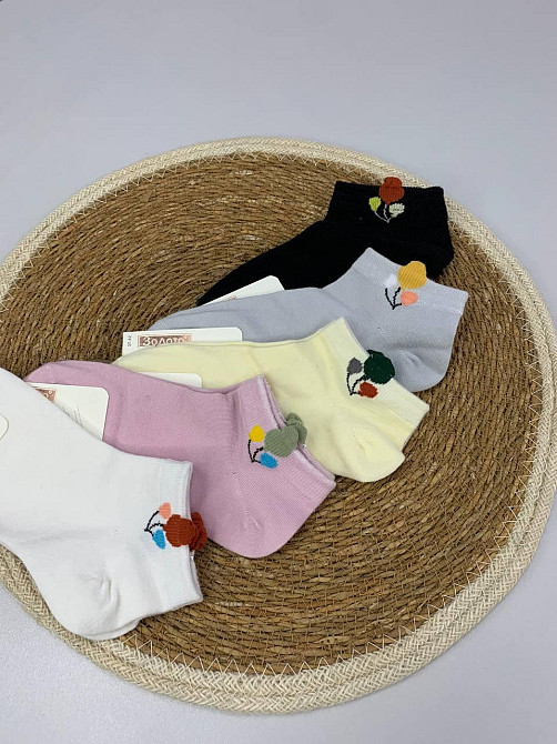 Коротенькі шкарпетки бамбукові з оригінальним дизайном р.36-40 Чернівці - фото 2