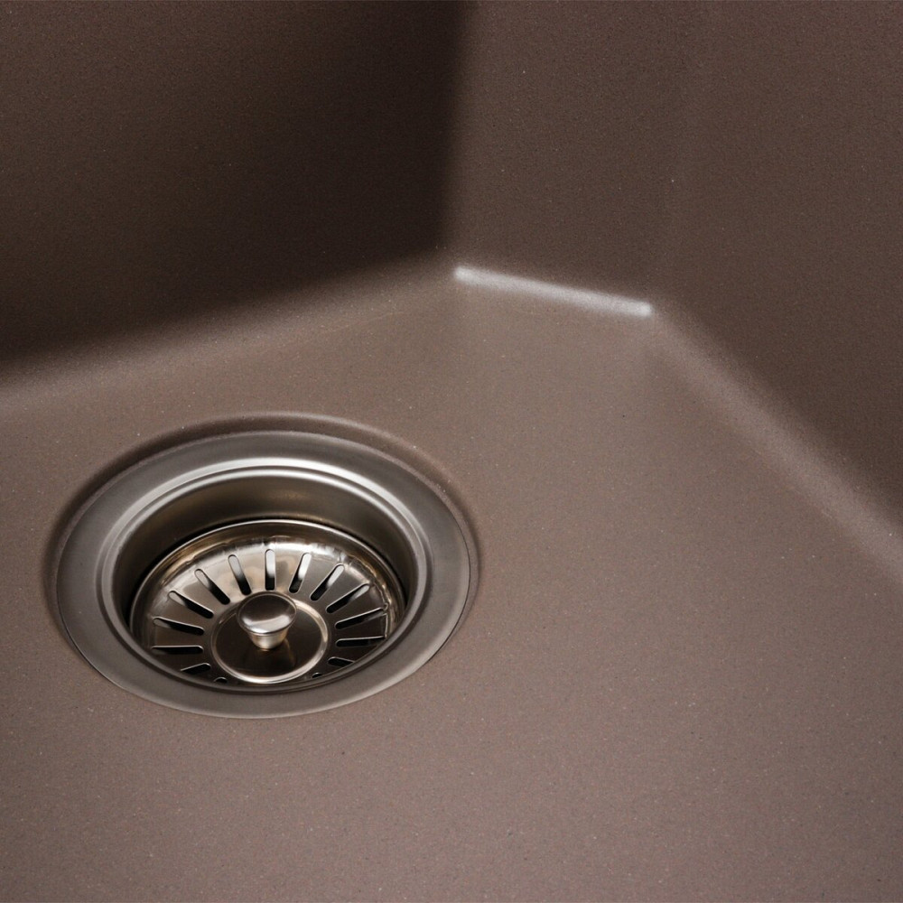 Гранітна мийка для кухні Platinum 7850 HARMONY матова Дюна Коломия - фото 6