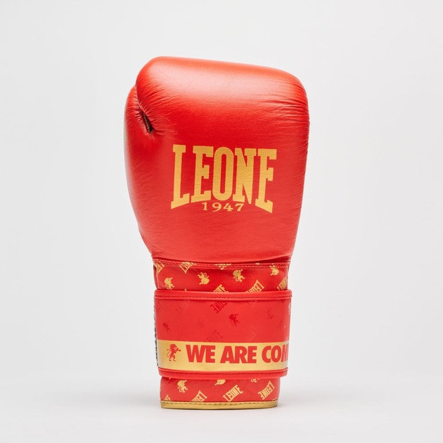 Боксерські рукавиці Leone GN220 DNA Red 16 унцій (бинти 4 м. в комплекті) Кам'янське - фото 4