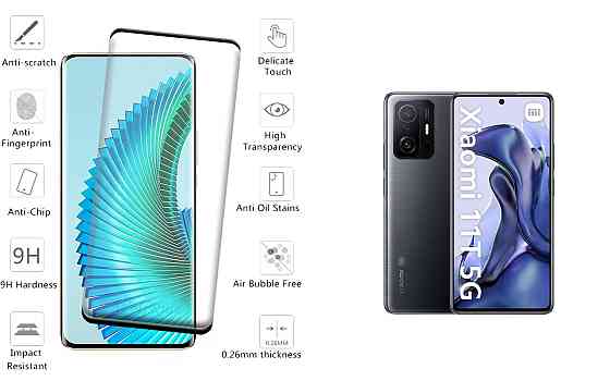 Защитное стекло HyperGlass Pro для Xiaomi 11T, Xiaomi 11T Pro – максимальная чувствительность и защита Киев
