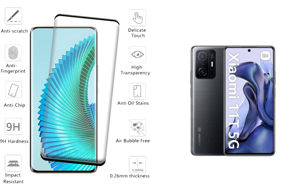 Защитное стекло HyperGlass Pro для Xiaomi 11T, Xiaomi 11T Pro – максимальная чувствительность и защита Киев - изображение 2