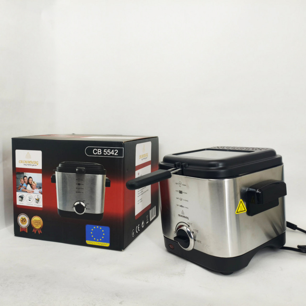 Фритюрниця для дому на 1.5л Crownberg CB-5542 1200Вт SN-70 Львів - фото 14