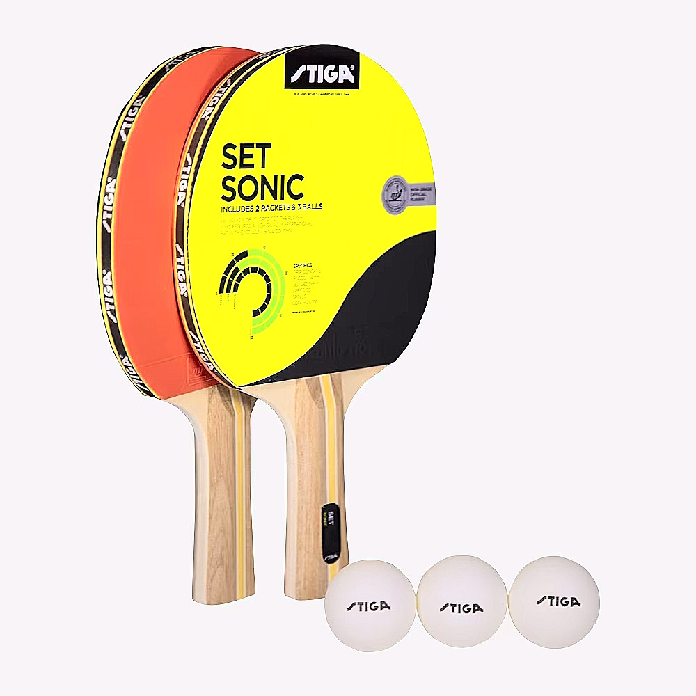 Набор для настольного тенниса Stiga Sonic Hobby 2 Bats 3 Balls (1220-2816-01) Киев - изображение 1