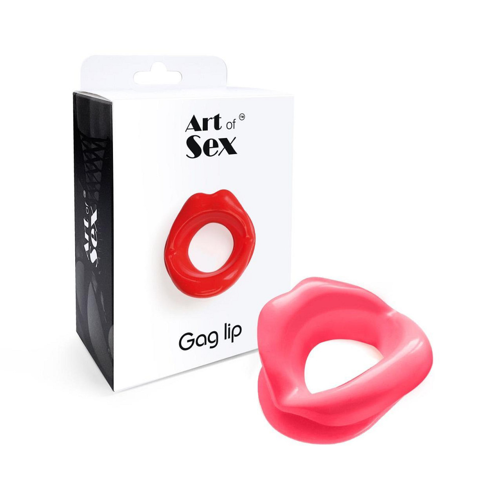 Кляп-расширитель в форме губ Art of Sex – Gag lip, розовый Sex Aura Киев - изображение 3