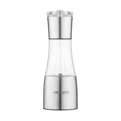 Мельница для специй Ardesto Gemini, 140мл, акрил, нержавіюча сталь, прозорий (AR1419SS) Винница