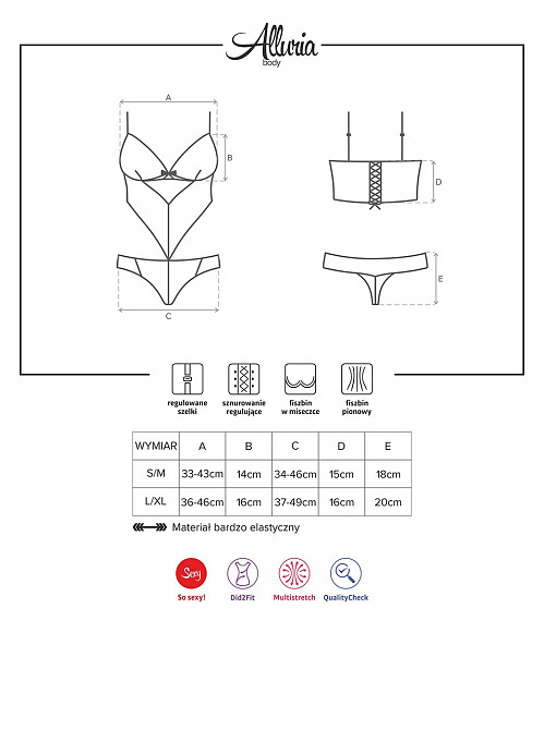 Боди Obsessive Alluria S/M Sex Aura Киев - изображение 5