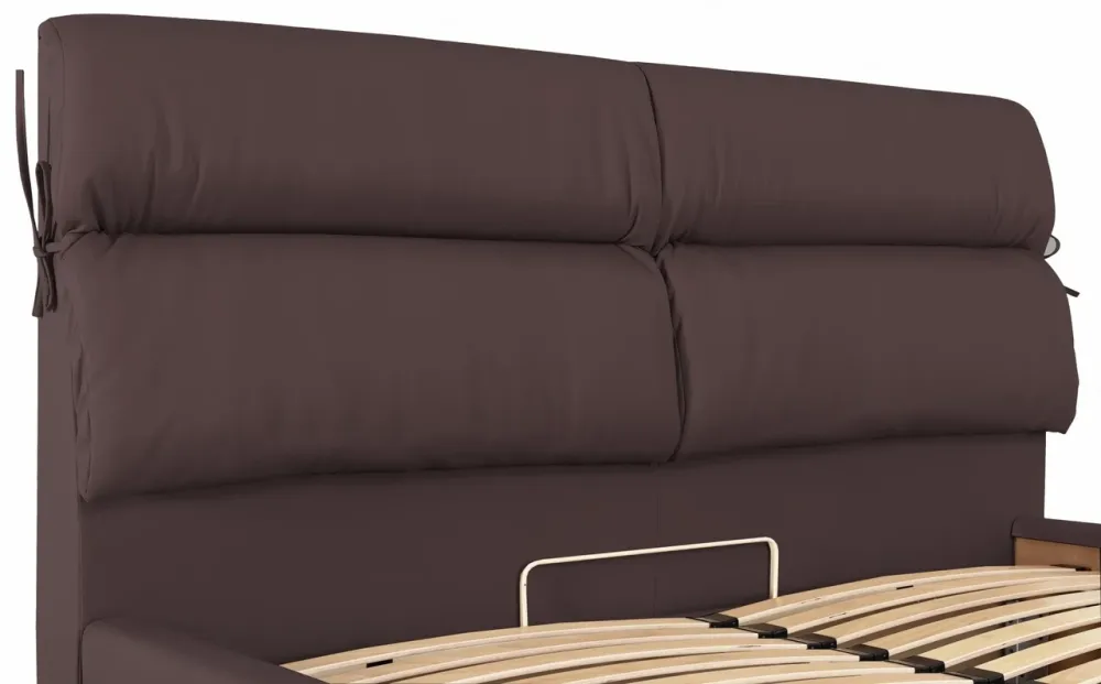 Кровать Двуспальная Edinburgh Comfort 180 х 190 см Fly 2231 С подъемным механизмом и нишей для белья Темно-коричневый Киев - изображение 7