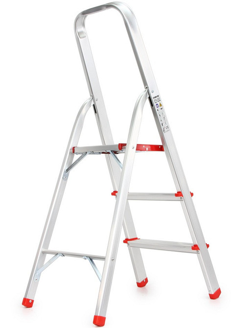 Алюмінієва драбина драбина драбина двостороння 3 сходинки до 150 кг Mar-Pol (M85600) Нововолинськ - фото 2