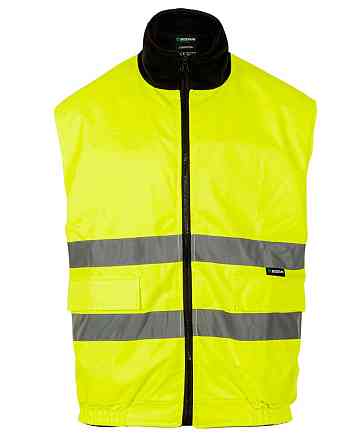 Жилет сигнальный двусторонний утепленный светоотражающий Sizam Leicester XXL Ровно