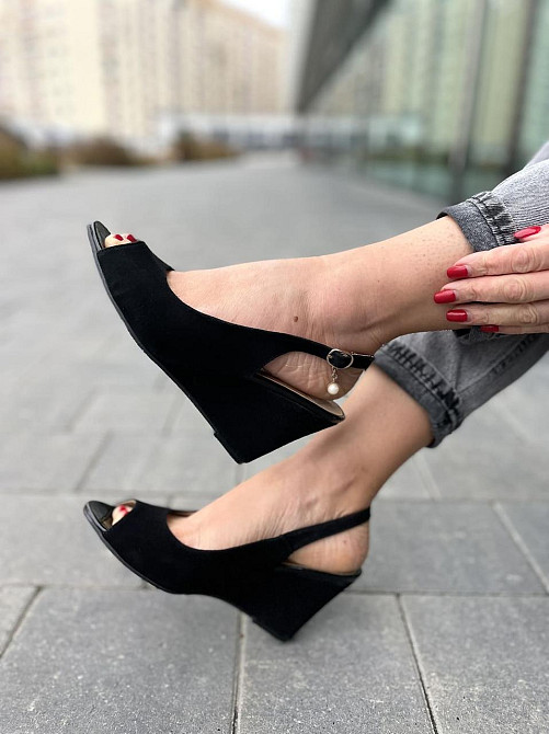 Vesna Босоніжки жіночі VESNA 9325 чорні (літо, замша натуральна) (908) лише 36р.38р. Коломыя - изображение 3