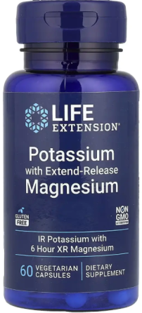 Калий и магнием Life Extension Potassium with Extend-Release Magnesium 60 раст капс Киев