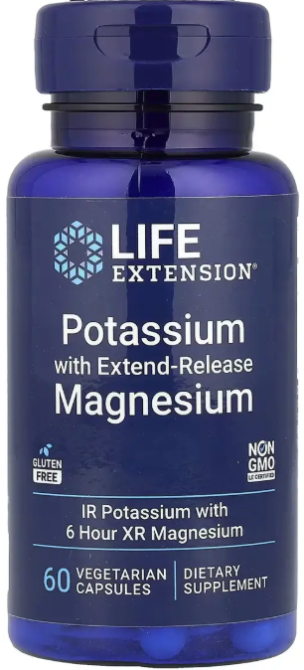Калий и магнием Life Extension Potassium with Extend-Release Magnesium 60 раст капс Киев - изображение 1
