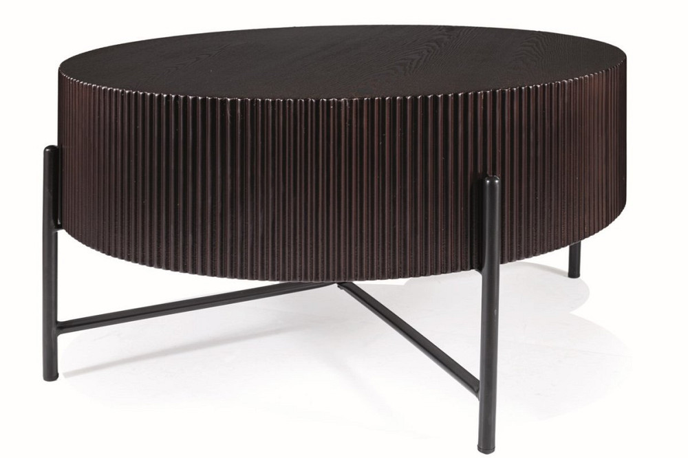 Журнальний столик TUCA темний горіх/чорний д.80 Днепр - изображение 3