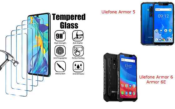 Захисне скло ArmorGlass для Ulefone Armor 5, Armor 6, Armor 6E – стійке до подряпин та ударів Київ