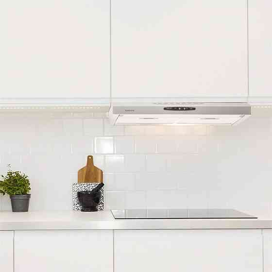 Витяжка UW60SF, неіржавка сталь, 60 см, 205 м3/год, основа, витяжка, світлодіодне освітлення варильної панелі Рівне