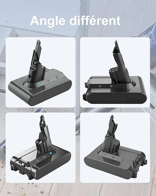 Акумулятор V7 SV11 Чорний 21.6V 4500mAh Li-ion змінний для ручного пилососа V7 SV11 Motorhead Pro Trigger Animal Car+Boat Extra Київ - фото 3