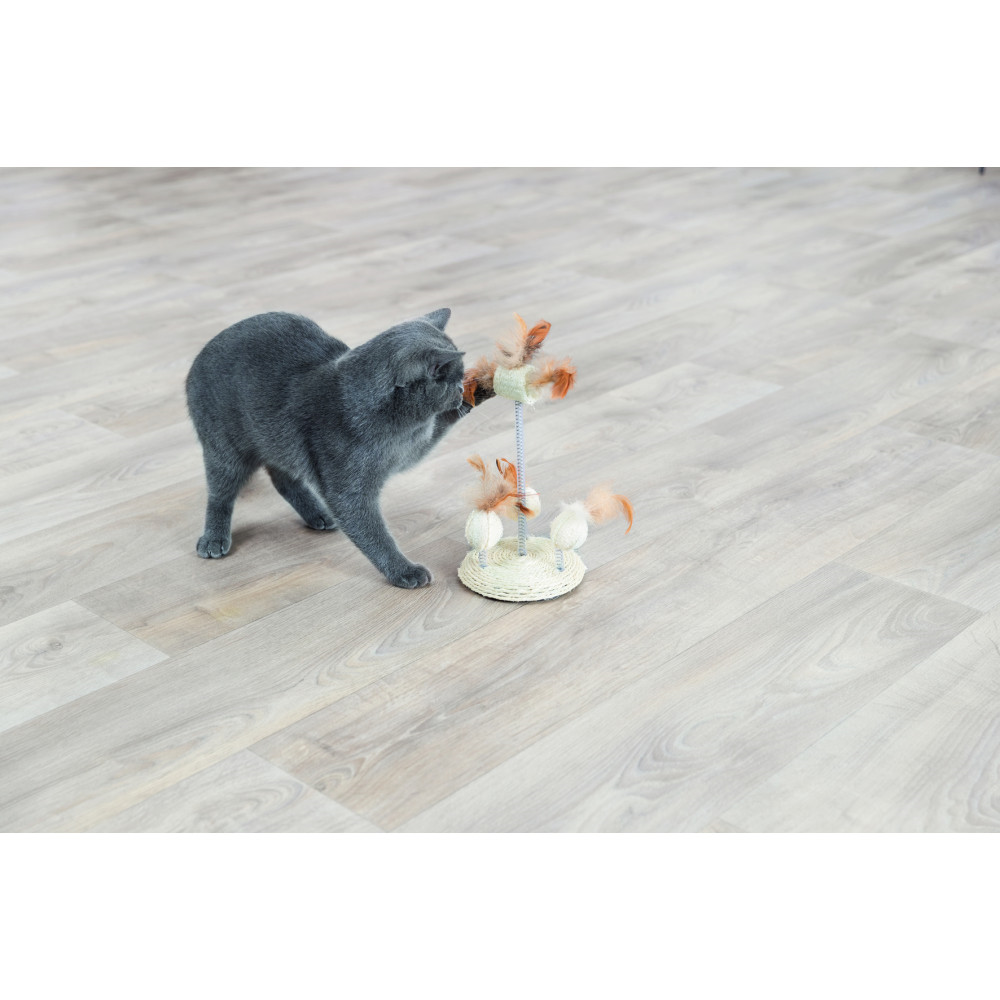 Іграшка для котів на пружинках з пір'ям Trixie (Тріксі) 15х30 см Запоріжжя - фото 4