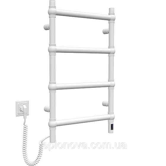 Сушарка для рушників неіржавка електрична Navin Retro 500х800 Sensor ліва, білий оксамит Чернівці