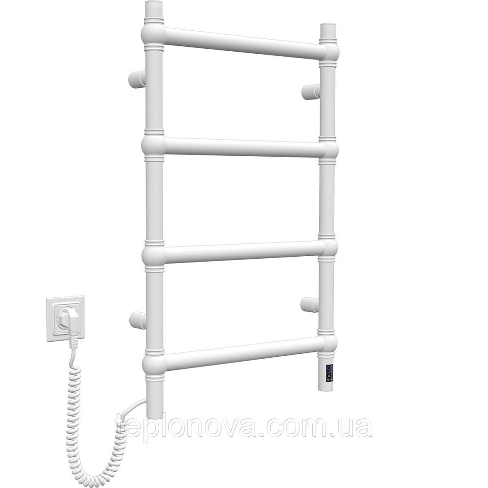 Сушарка для рушників неіржавка електрична Navin Retro 500х800 Sensor ліва, білий оксамит Чернівці - фото 5