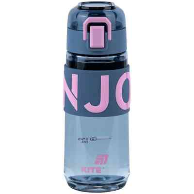 Пляшка для води Kite 550 мл сіро-рожева (K25-1232-2) Вінниця