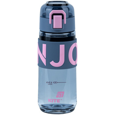 Пляшка для води Kite 550 мл сіро-рожева (K25-1232-2) Вінниця - фото 1
