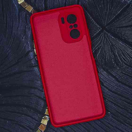 Чохол для Poco F3 Silicone Liquid Case Red Київ