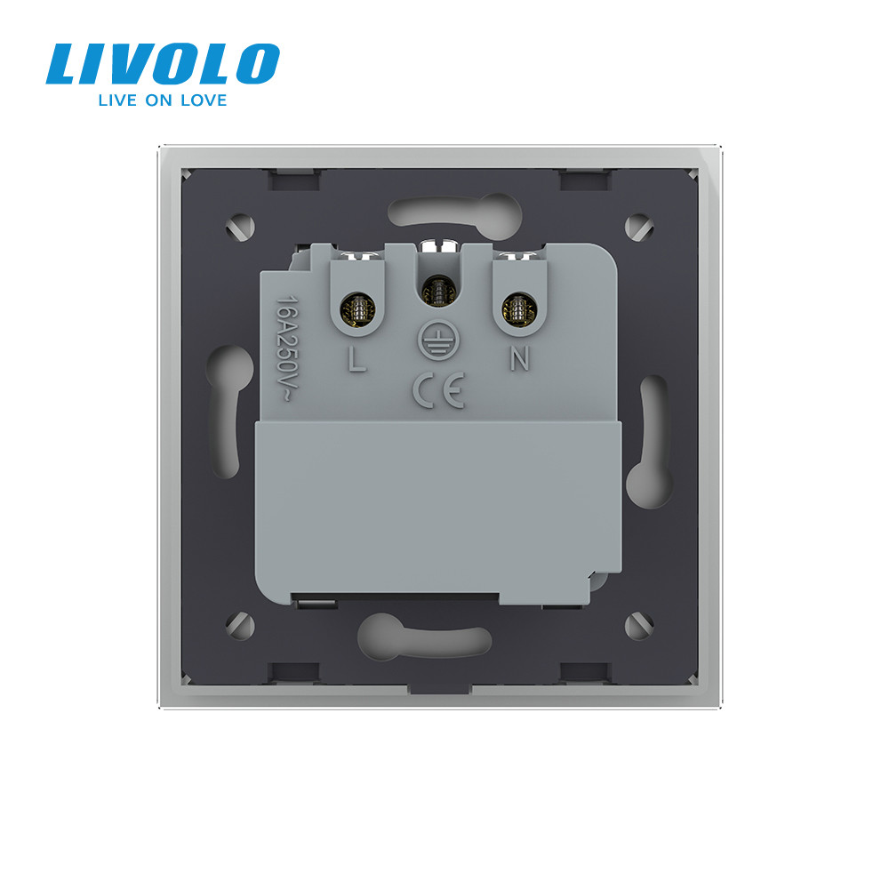 LIVOLO Розумна розетка EC з заземленням Livolo сірий (VL-M7FCTC16AZ2-2IP) Коломия - фото 8