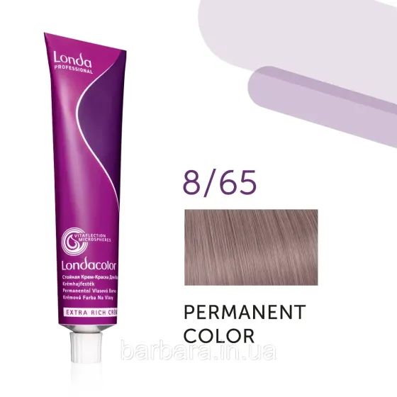 Краска для волос Londa Сolor Permanent Professional 8/65 холодній розовый Киев