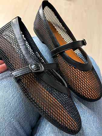 Балетки жіночі Meideli 300-10 Mary Jane сітка з ремінцем чорні, 36, 23 см Київ