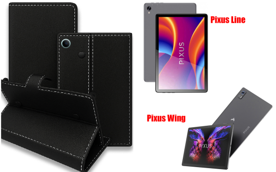 Книжка-трансформер для планшета Pixus Line, Pixus Wing, колір Black Київ