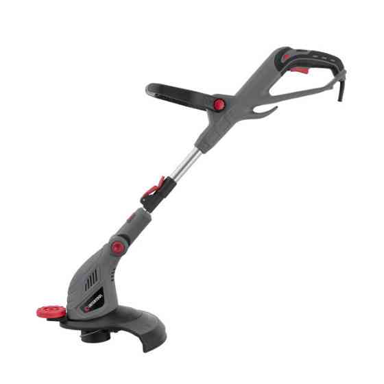 Тример електричний, 0,45 кВт, 10000 об/хв, ширина зрізання 300 мм, телескопічна штанга, регулювання положення головки INTERTOOL Киев