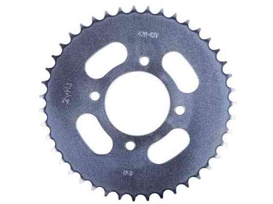 Зірка задня 43Т 428Н (лите колесо) на мототехніку з бензиновим двигуном мотоцикл СВ-125/150 Мукачево