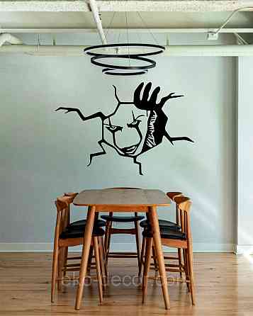 Декоративное настенное Панно «Клоун» Декор на стену 90*60 см, Черный Киев