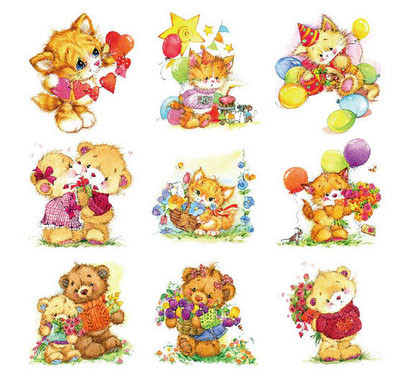 Термонаклейки детские на одежду Кошки Мишки Киев - изображение 1