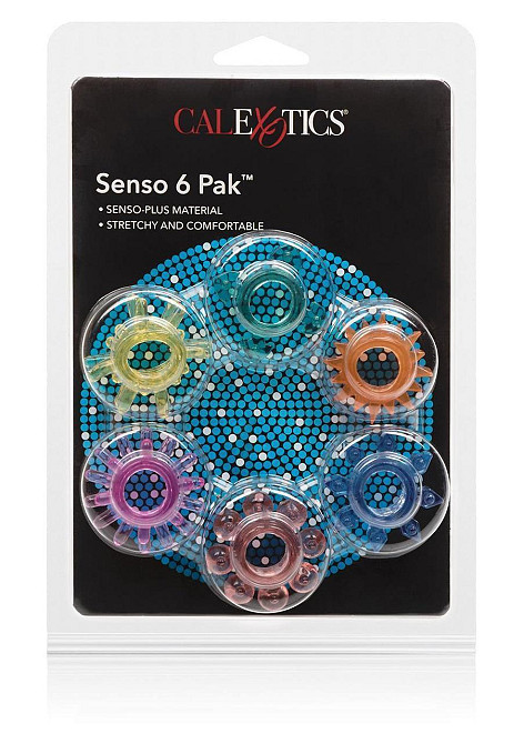 Ерекційне кільце SENSO RINGS 6 PAK ASSORTI Sex Aura Київ - фото 7
