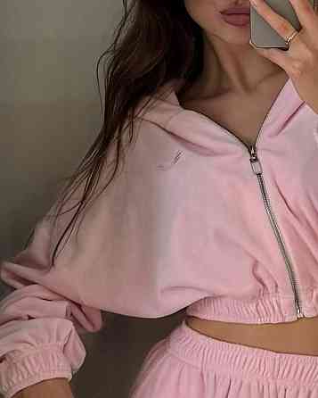 Женский прогулочный костюм двойка: кофта и штаны турецкий велюр Барби Одесса