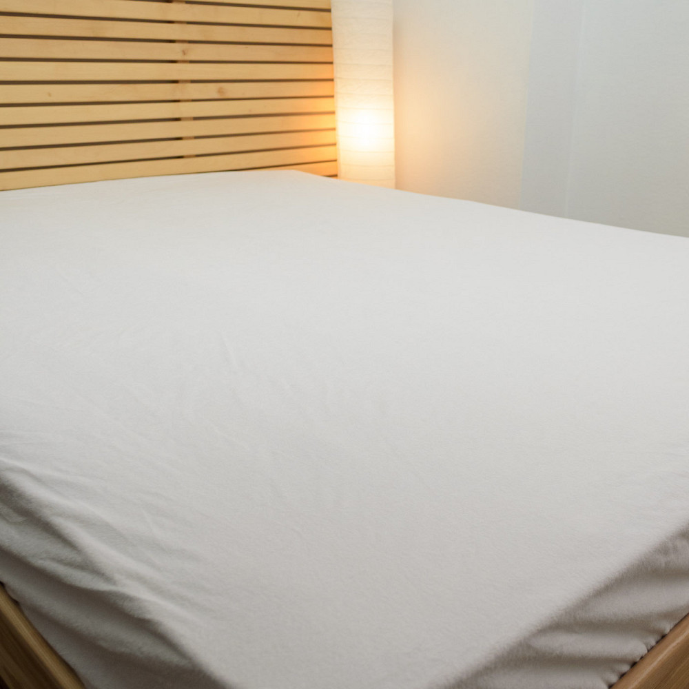 Наматрацник махровий непромокальний півтораспальний Aqua Stop 100% бавовна 140х200х35см (Білий) Суми - фото 4