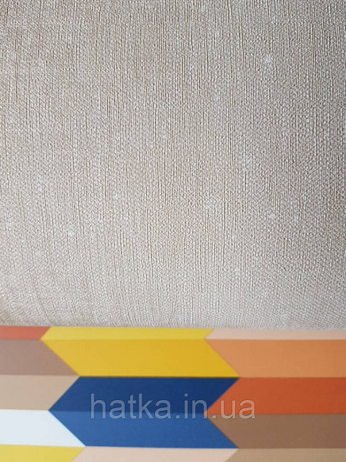 Шпалери вінілові Lutece Bensimon однотонні світло теракотові структурні під тканину дрібна точка Київ - фото 1