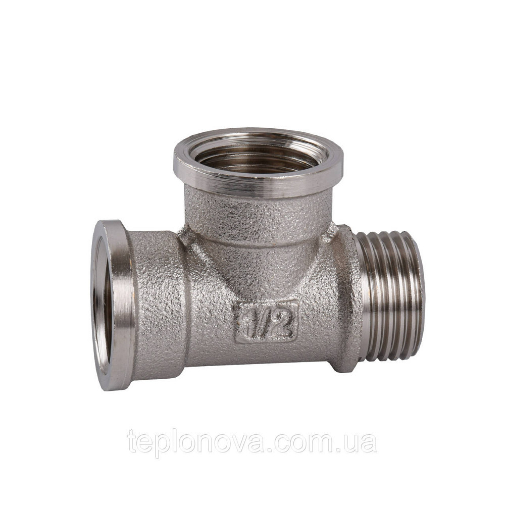 Тройник 1/2″ВВН никелированный NT334S OPTIMUM Черновцы - изображение 2