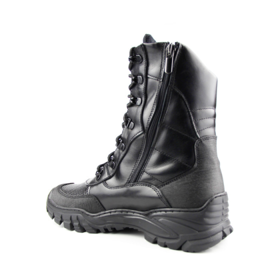 Чоловічі берці чорні літні тактичні шкіряні, для військових, служби, туризму та повсякденного носіння Львів