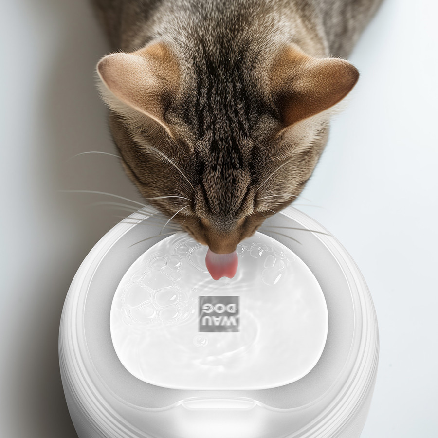 Фонтан-поилка для собак и котов автоматический WAUDOG с подсветкой, 2,5 л, белый Киев - изображение 8