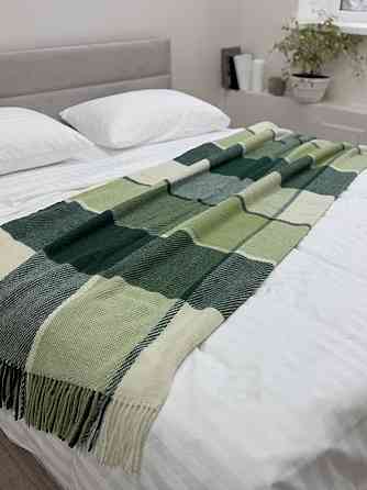 Vladi Плед Vladi 170x210 см вовняний 70% салатово-зелений Нова Зеландія 01/Liam Коломия