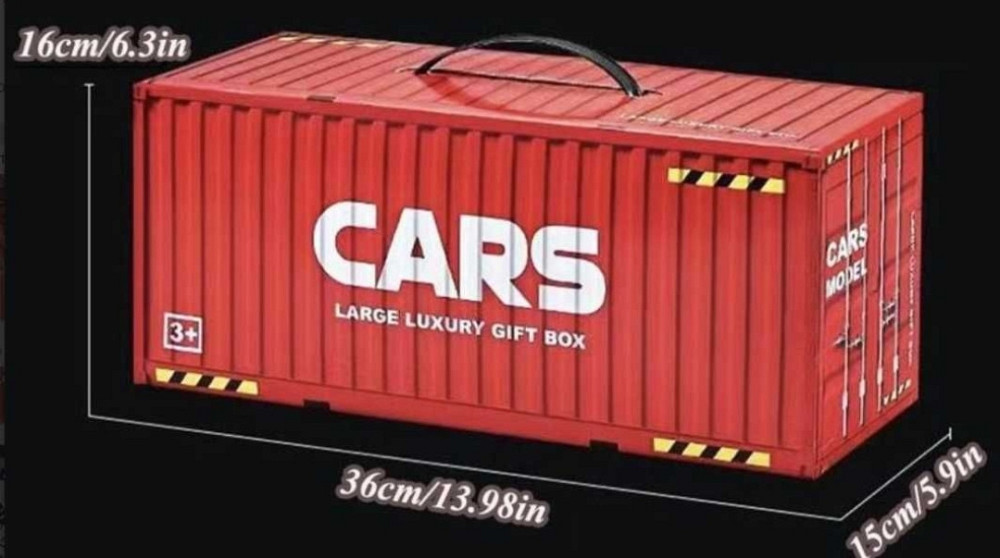 Подарочный набор гоночных машинок для детей 48 шт в контейнере. Харьков - изображение 1