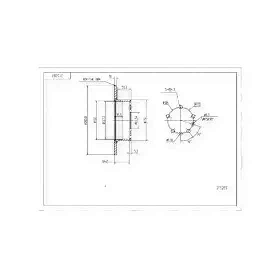 Диск Opel Vectra B задній (d286x10mm) гальмівний Мукачево