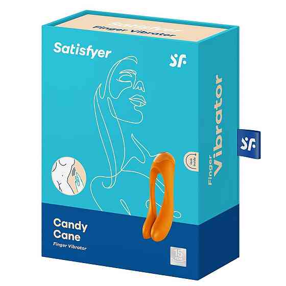Вібратор на палець Satisfyer Candy Cane Orange Sex Aura Київ