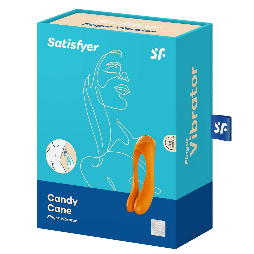 Вібратор на палець Satisfyer Candy Cane Orange Sex Aura Київ - фото 6