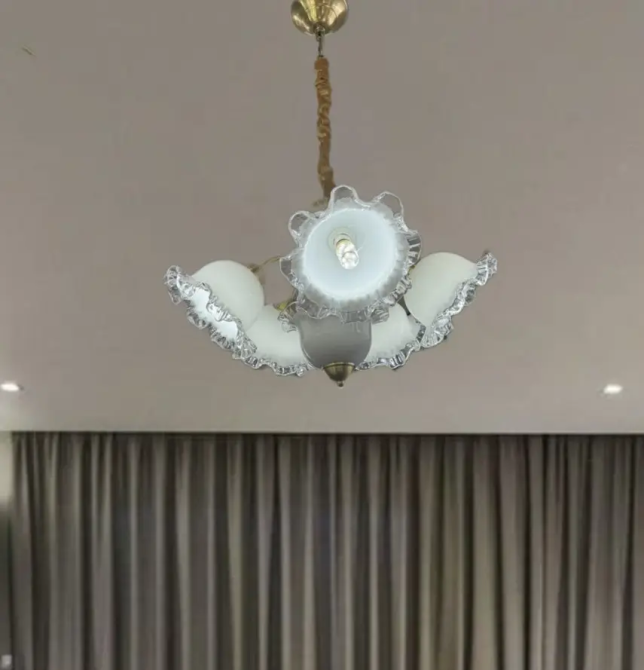 Светодиодная люстра Колокольчик 5019 (Золотая) на 5 плафонов Винница - изображение 2