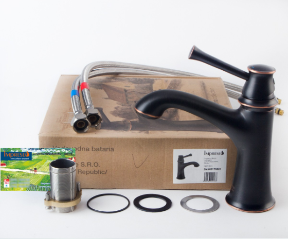 Змішувач для раковини класичний Imprese Podzima Zrala чорний Київ