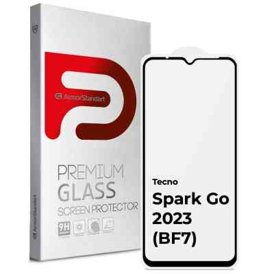 Стекло защитное Armorstandart Full Glue TECNO Spark Go 2023 (BF7) Black (ARM67167) Винница